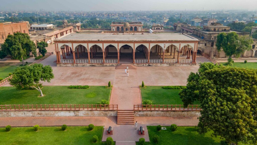 aerial view of Diwan e Aam